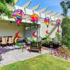 Hot Air Balloon Wind Spinners 3X Air Balloon Wind Spinner Windsock Ornament Outdoor Decoration For Yard Garden Patio Fences