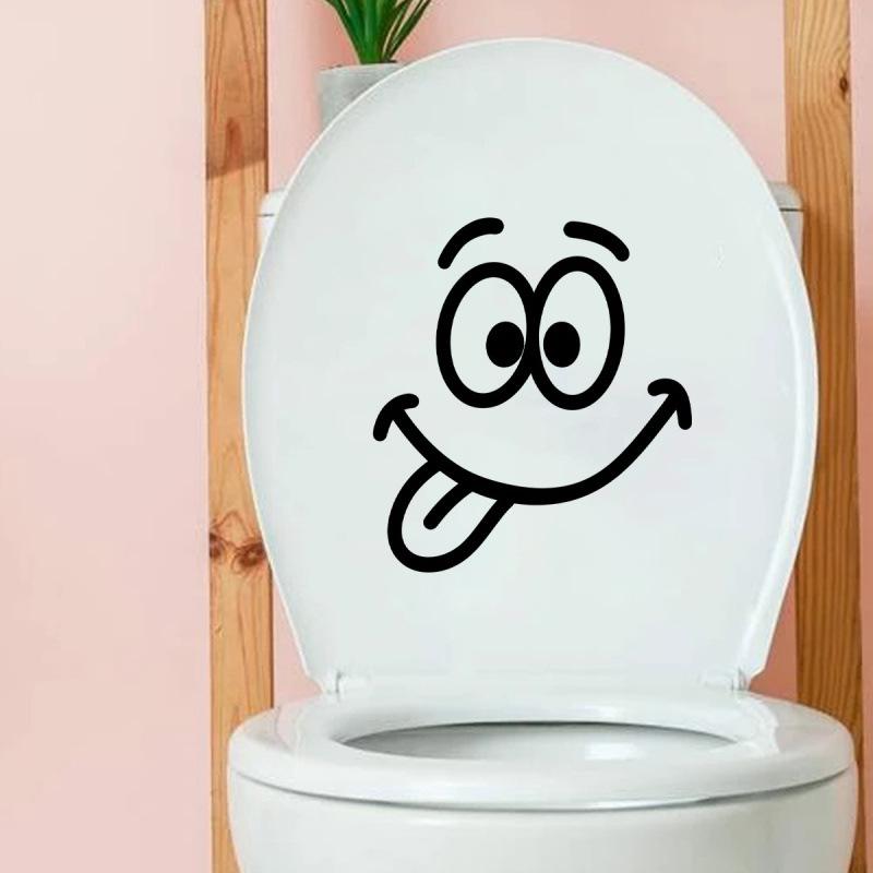 Creative Emoji & Abstract Wall Décor Stickers for Toilets & Rooms