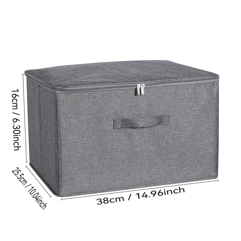 Kleideraufbewahrungsbox mit Reißverschluss Große Kapazität Faltbare Kleider Quilts Organizer Tasche Schrankorganizer Unterwäsche Aufbewahrungsbox