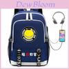 Assassination Classroom Usb Charging Student Backpack With Water Resistant Oxford Material For School Use