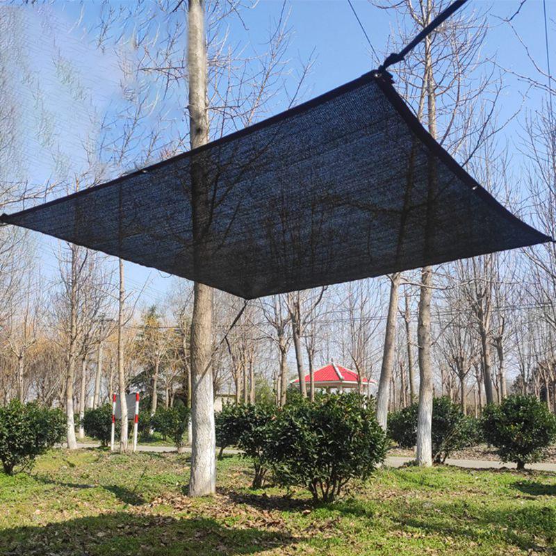 3~12Pin Black Shade Cloth Sunblock Mesh Edge With Grommets, Sun Net For Pergola, Plants Greenhouse, Gardens, Patio, Canopy