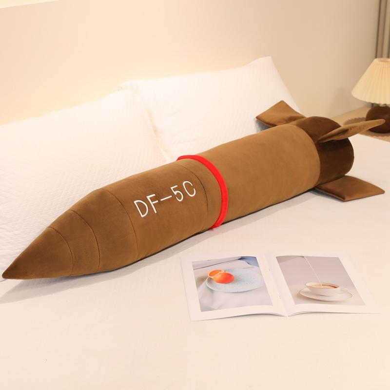 Raketen Plüschkissen Raketenmodell Puppe 60-120cm Dongfeng Df-61 Spielzeug Df-5C Kuschelpuppe Militär-Enthusiasten Sammlung Jungen Geschenk 60CM