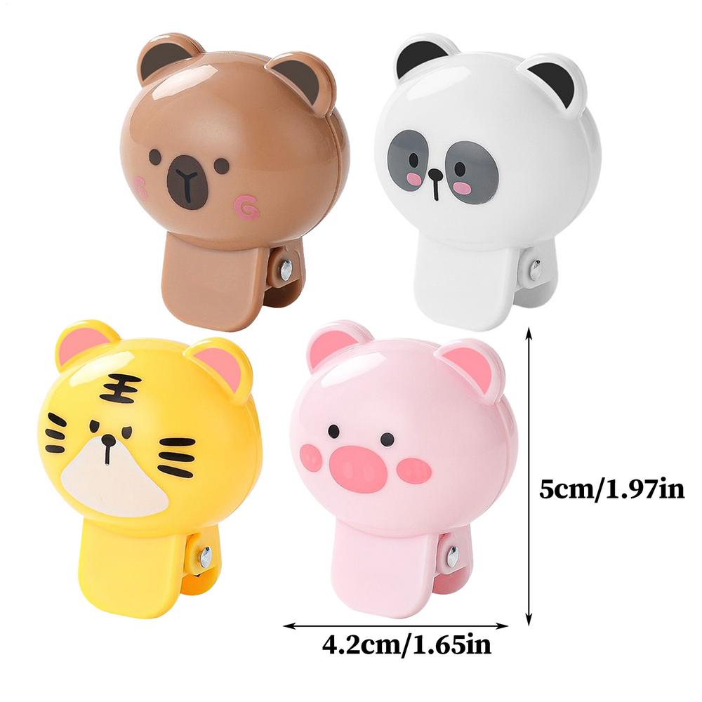 

Toothbrush Cover Toothbrush Head Protection Cover Animal-Shaped 4 Pieces Compact Protector Clamp-On Gadgets For Camping Travel