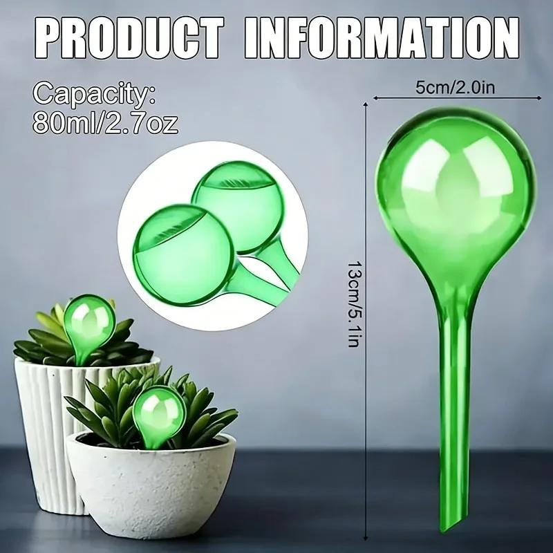 10PCS Plant Watering Bulbs Automatic Self-Watering Globes Plastic Balls Garden Water Device Watering Bulbs For Plant Promotion