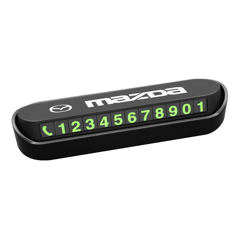 

Car Styling Temporary Parking Card Sticker Phone Number Card Plate for Mazda CX3 2 Atenza Axela RX8 Demio CX7 MPE GH Accessories
