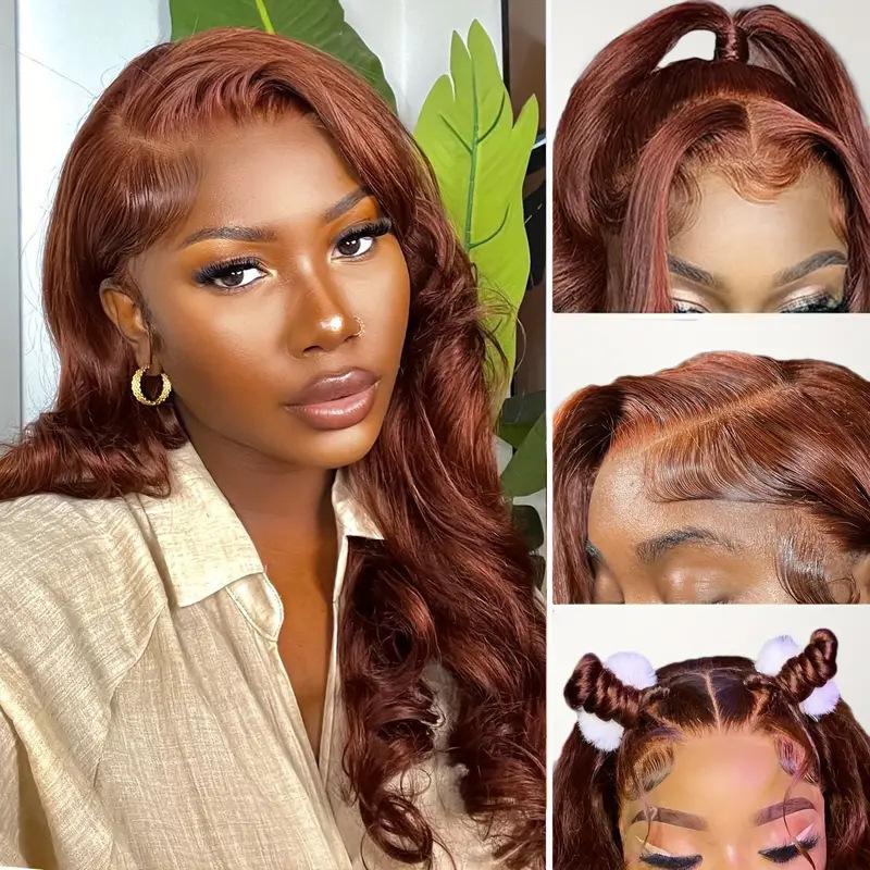 Front Lace Wig European American Women's Long Curly Hair Big Wave Chemical Fiber Full Headgear