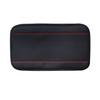 Car Armrest Box Pad Leather Embossed Non-slip Central Cover Protector Black Red