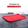 Naijiang Commercial Thickened Rectangular Plastic Serving Trays, 10-Pack
