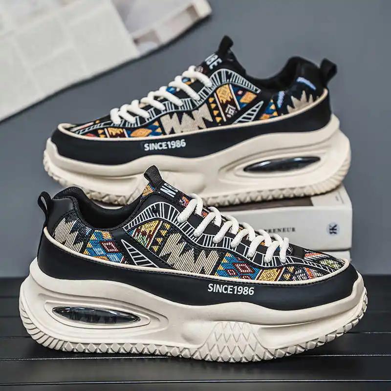 Fashion Platformed Winter Men's High Black Shoes Size 45 Men Shoes Men's Boots Boots Sneakers Sports Branded Luxury Sapatos