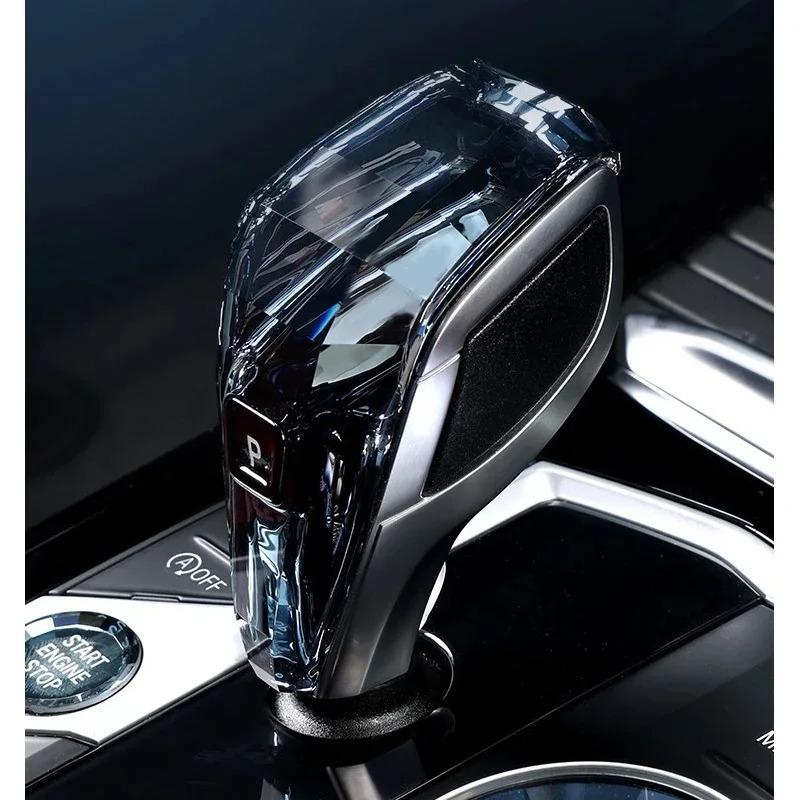 4-teiliger Kristall-Schaltknauf-Hebel für BMW 3 5er Reihe X3 X5 X6 F44 G20 G05 G06 G08 G30 6GT Automatik Kristall-Schaltgriff