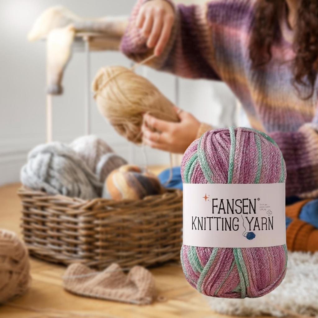 Acrylic Yarn Hand Knitting Comfortable Crochet for DIY Sweater Crafting