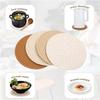 4Pcs 18-33cm Trivets for Hot Dishes Large Woven Pot Holders Drink Coasters  Countertop Protection