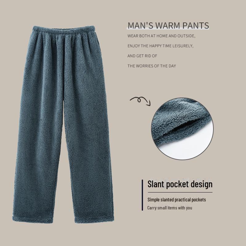 

Мужская пижама из суперплотного кораллового флиса — мягкая, теплая, фланелевая, для активного отдыха, большой размер до 200 фунтов One size (110-200 catties)