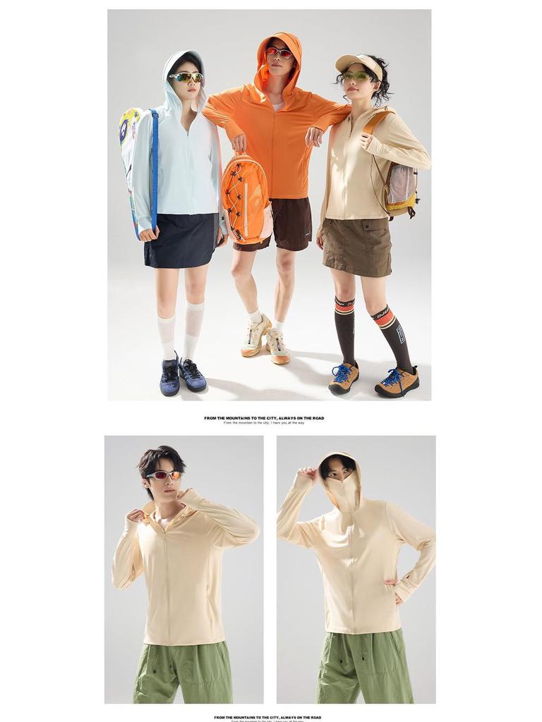 In Stock: Spring/Summer Ice Silk UV Protection Clothing - Comfortable, Breathable, Versatile