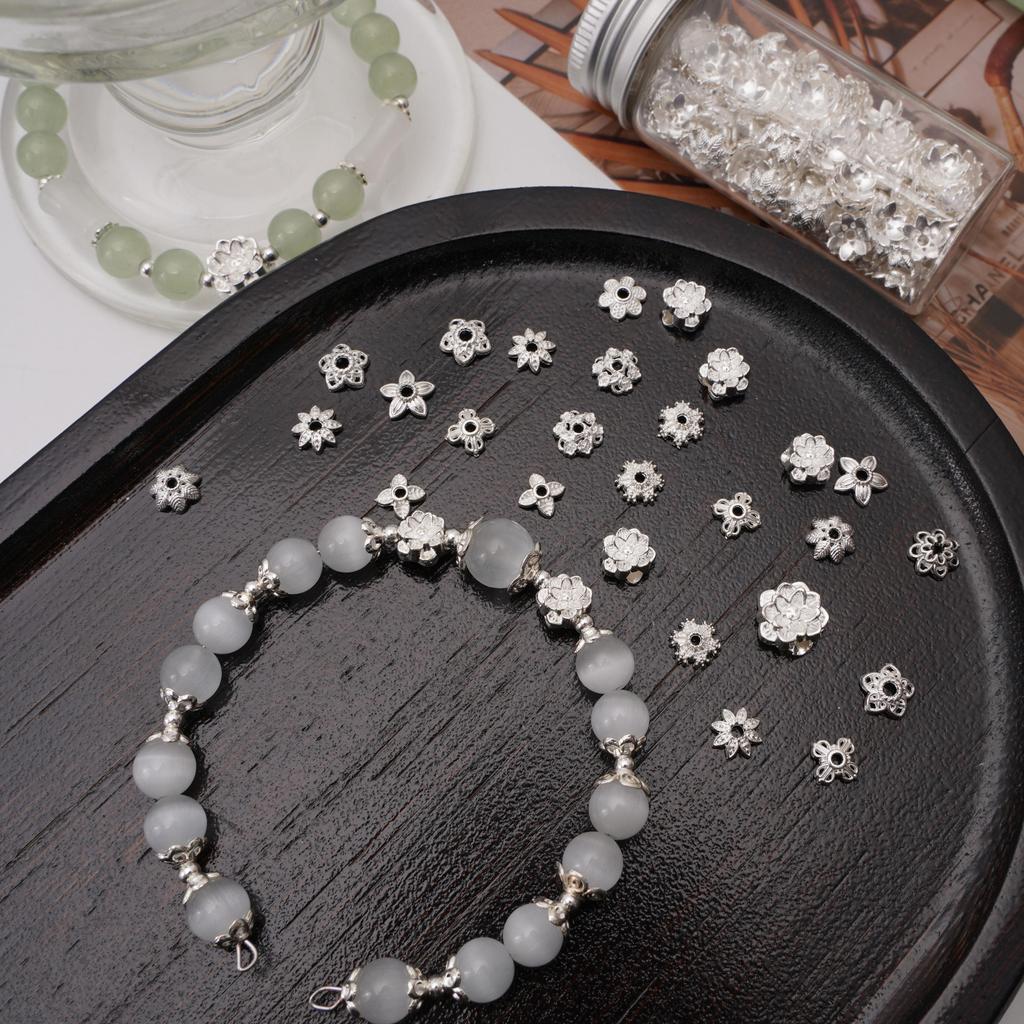 Alloy Flower Tray Spacer Accessories Charms Pendant For Jewelry Making DIY Earring Necklace Bracelet