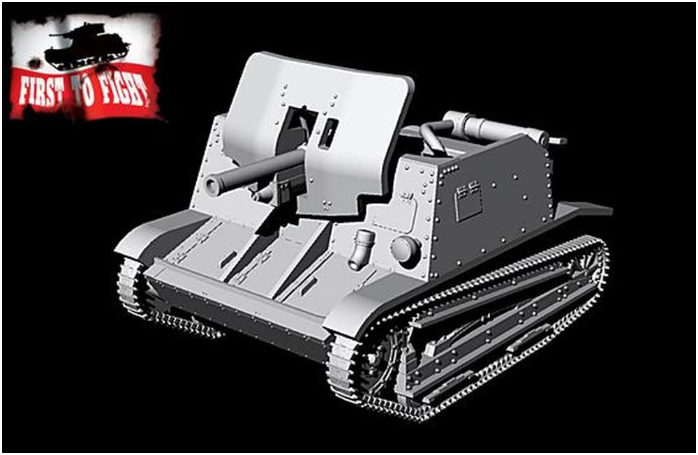 FTF 1/72 Polish TKD 47mm Self-Propelled Gun Plastic Model Kit PF72100