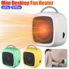Portable Mini Desktop Fan Heater 500W Heater Fast Heating Lightweight Desktop Warm Air Heater Indoor Office Household Warmer Fan