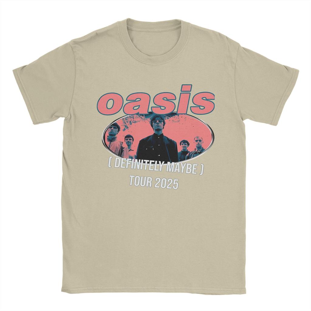 O-Oasis Zdecydowanie Może Koszulki Męskie Bawełniane Bluzki Modne Dekolt O Krótki Rękaw