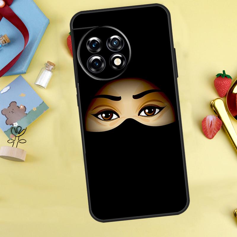 Muslim Islamic Arabic Hijab Girl Case For OnePlus 13T 13R 12 12R 15 13 11 10 10T 8T Nord 5 CE 2 3 4 Lite Nord N20 N30 Cover