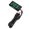 Motorcycle Digital Water Temperature Gauge Ultra Thin DC 12V LCD With 18mm Sensor Adapter for Most Motorbikes Green