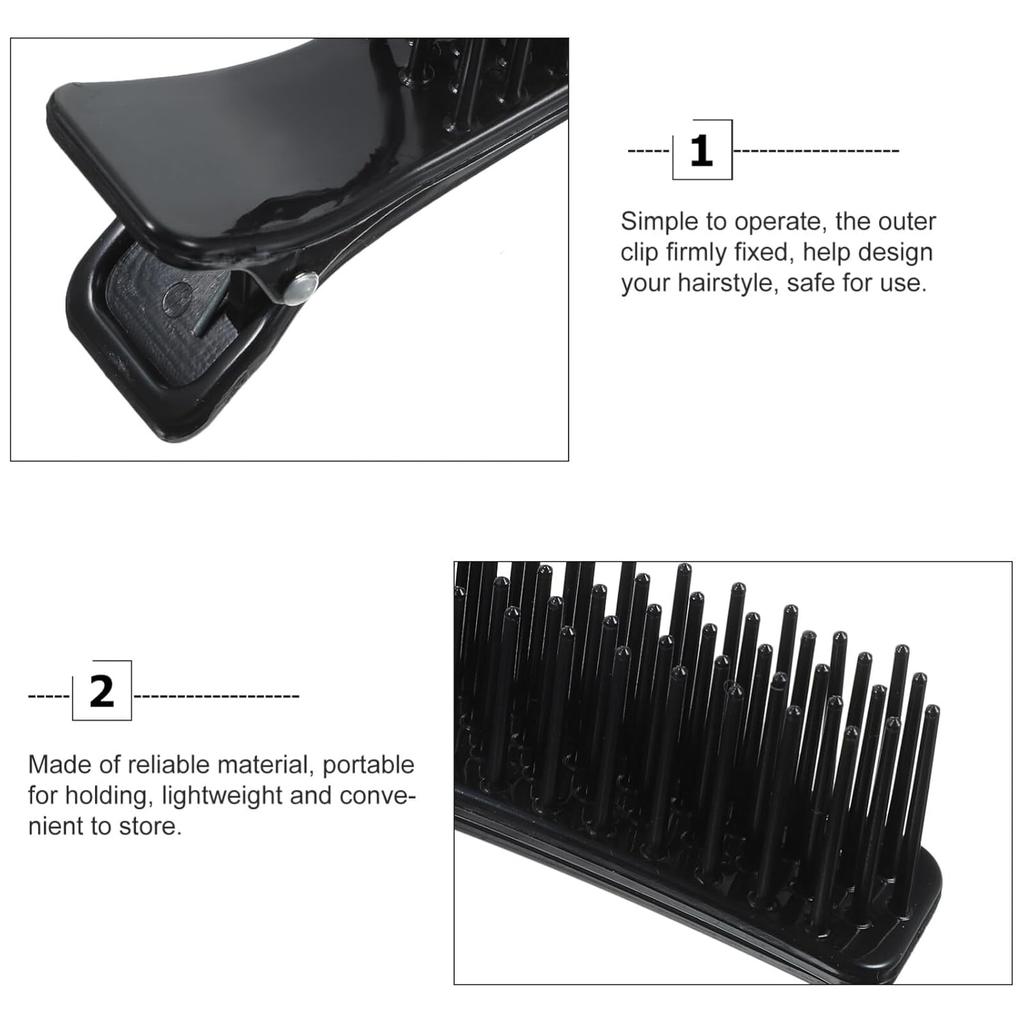 Beaupretty 3 Pieces Teasing Clip Combs Hair Combs Hairstylist Hair Clips Hair Coloring Styling Tools for Highlights Trimming Cutting Flat Iron Guide,