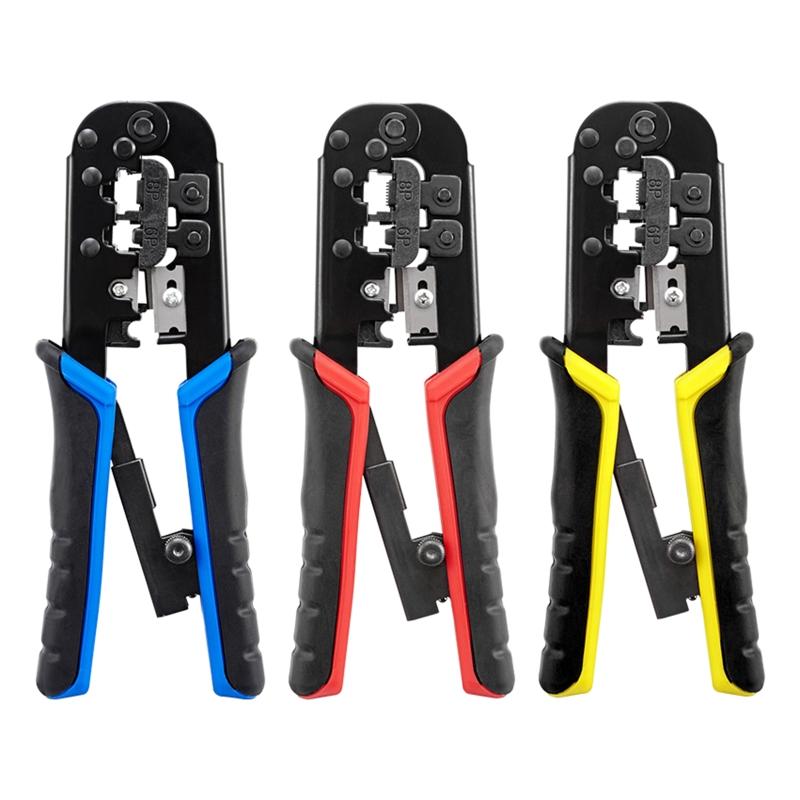 RJ45 Crimping Tool RJ45 Network Cutting Tools 6P 8P RJ45 Crimper Cutter Stripper Plier for Network Cable Crimp Crimper