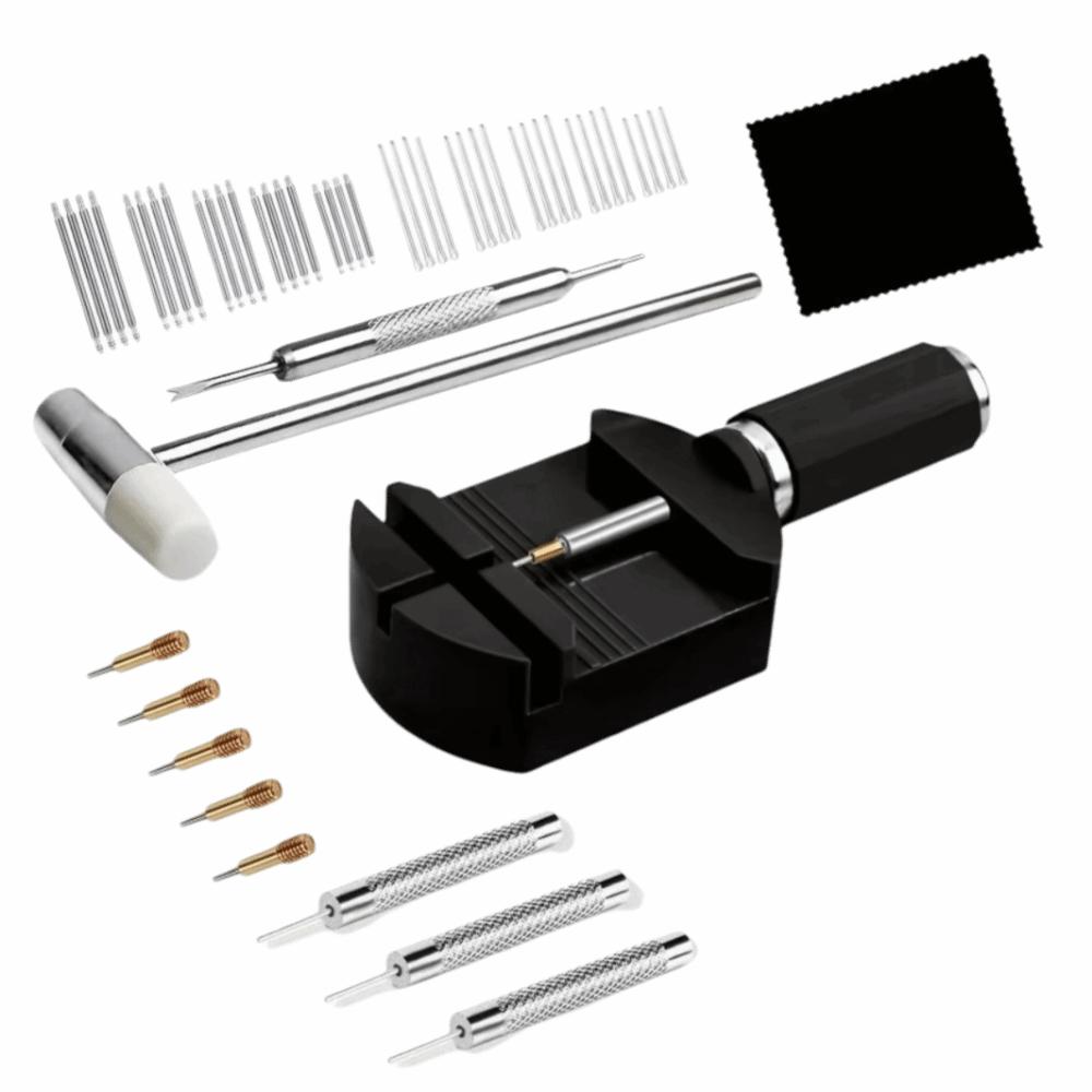 

52 шт./набор Прецизионный набор инструментов для удаления звеньев часов Прочный набор инструментов для ремонта часов Ремонт часов чёрный