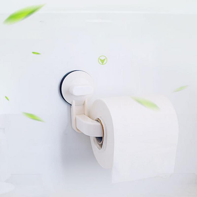 Suction Cup Toilet Paper Holder Multi-Purpose Suction Toilet Paper Holder Stick-On Suction cup roll holder With Thickened Design
