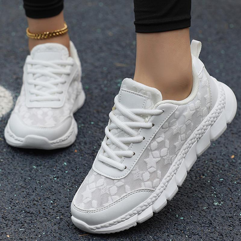 Women'S Sneaker Breathable Mesh Sneakers Sports Shoes For Woman Trainers White Shoes Baskets Femmes  Footwear Tennis Female