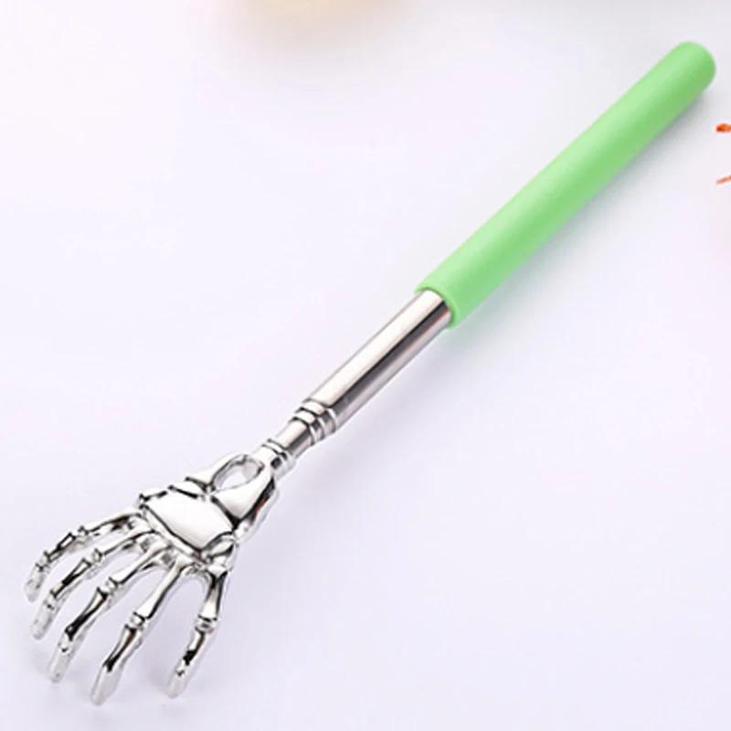Stainless Steel Retractable Back Scratcher Telescopic Massager Long Handle Body Scratching Massage Extendable Telescoping Itch