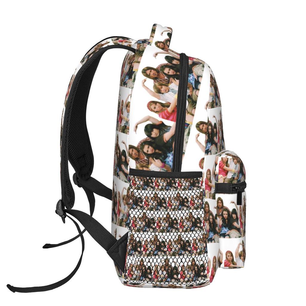 Hanna Montana Crew Backpack Student Boys Girls BookBag Kids School Bag Laptop Shoulder Bags for Men Women