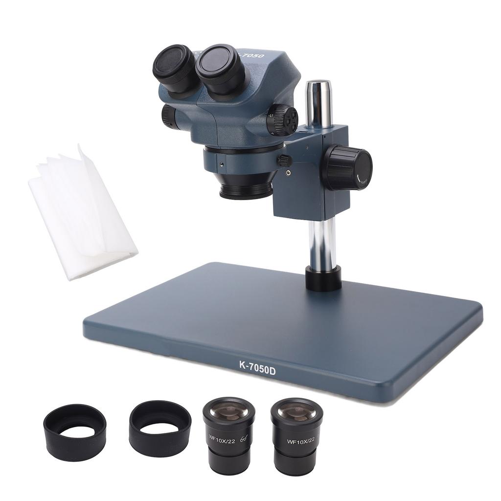 Binocular Stereo Microscope 7X To 50X Magnification Professional Soldering Microscope with WF10x22 Wide Angle Eyepiece