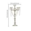 Candelabra Centerpiece 3-Arm Decor Sturdy for Banquet Tables, Event Decorators