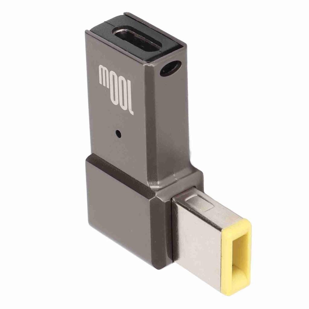 USB C To Slim Tip Adapter 100W 5A Laptop USB C Female Input To Slim Tip Rectangle Power PD Charge Converter for Lenovo