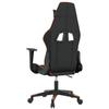 Gaming Chair In Black and Orange Synthetic Leather