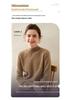 Women's Slimming Cashmere Half-High Neck Sweater - 100% Pure Cashmere, Versatile and Lightweight Knitwear
