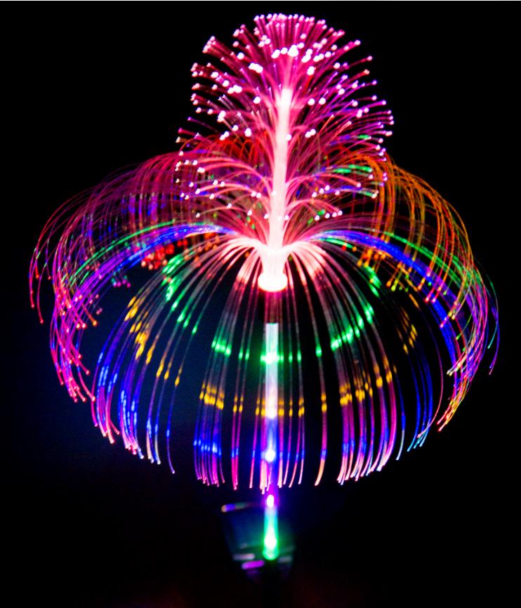 Waterproof Solar Jellyfish Reed Lawn Lamp - Outdoor Luminous Decoration