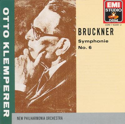 CD KLEMPERER; PHILHARMONIA ORCHESTRA - Bruckner: Symfonie č. 6 CDM7633512 EMI Studio DRM 1990 Německo Klasická Použitá