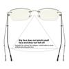 Vintage Unisex Rimless Photochromic Computer Glasses Anti-blue Light Outdoor Ultra Light Color-changing Flat Lens Eyewear
