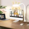 LED Desk Lamp with Clamp, Sunshade, Touch Control, Eye-Friendly, Architectural Lighting Gooseneck Task Lamp with 25 Lighting Effect Modes, Clamp Lamp