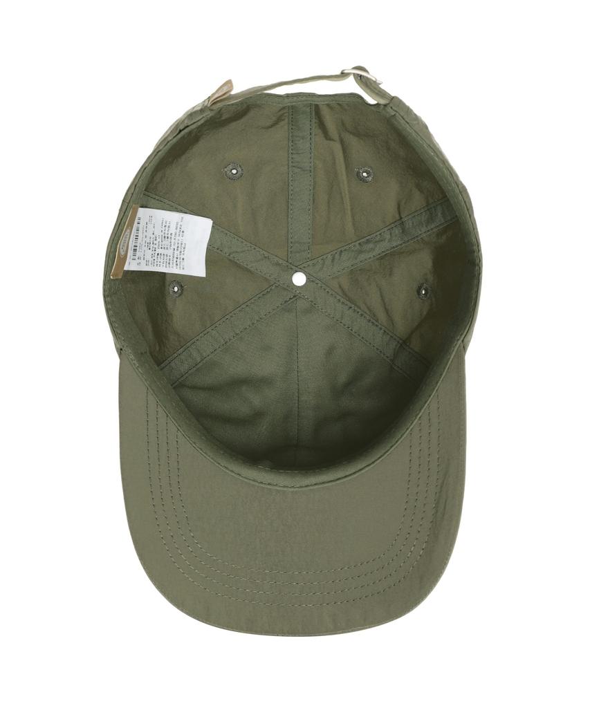 BBC EARTH Leather Logo Ball Cap Light Olive