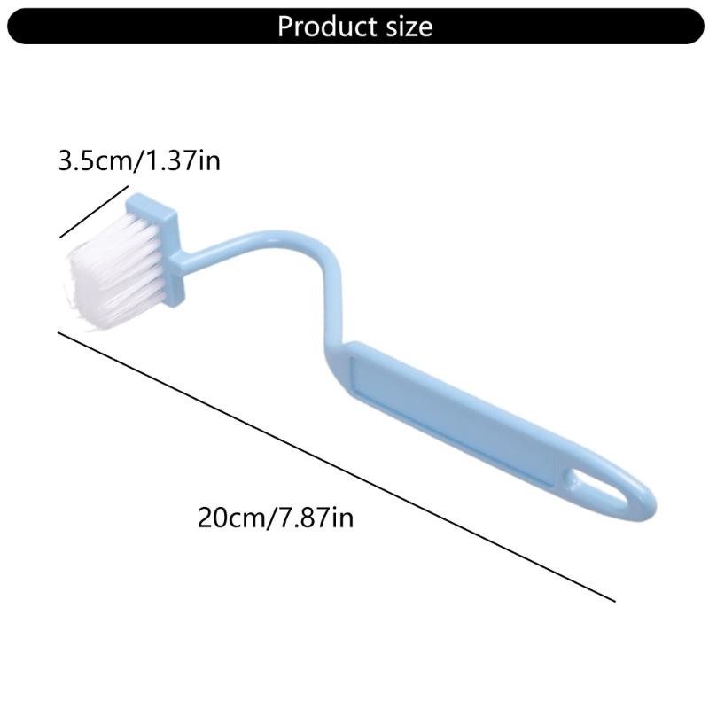 Three Color S Curved Toilet Brush Durability Plastic Construction Multiple Surfaces Cleaner For Bathroom Kitchen Corners