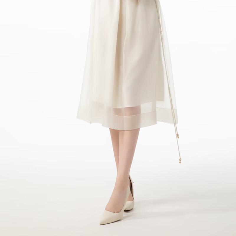 Women's Sleeveless A-line Cinch Waist Dress