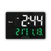 Simple Narrow Frame LED Electronic Clock Photosensitive Bedside Alarm Clock Large Screen Temperature Week Multifunction Clock 6627