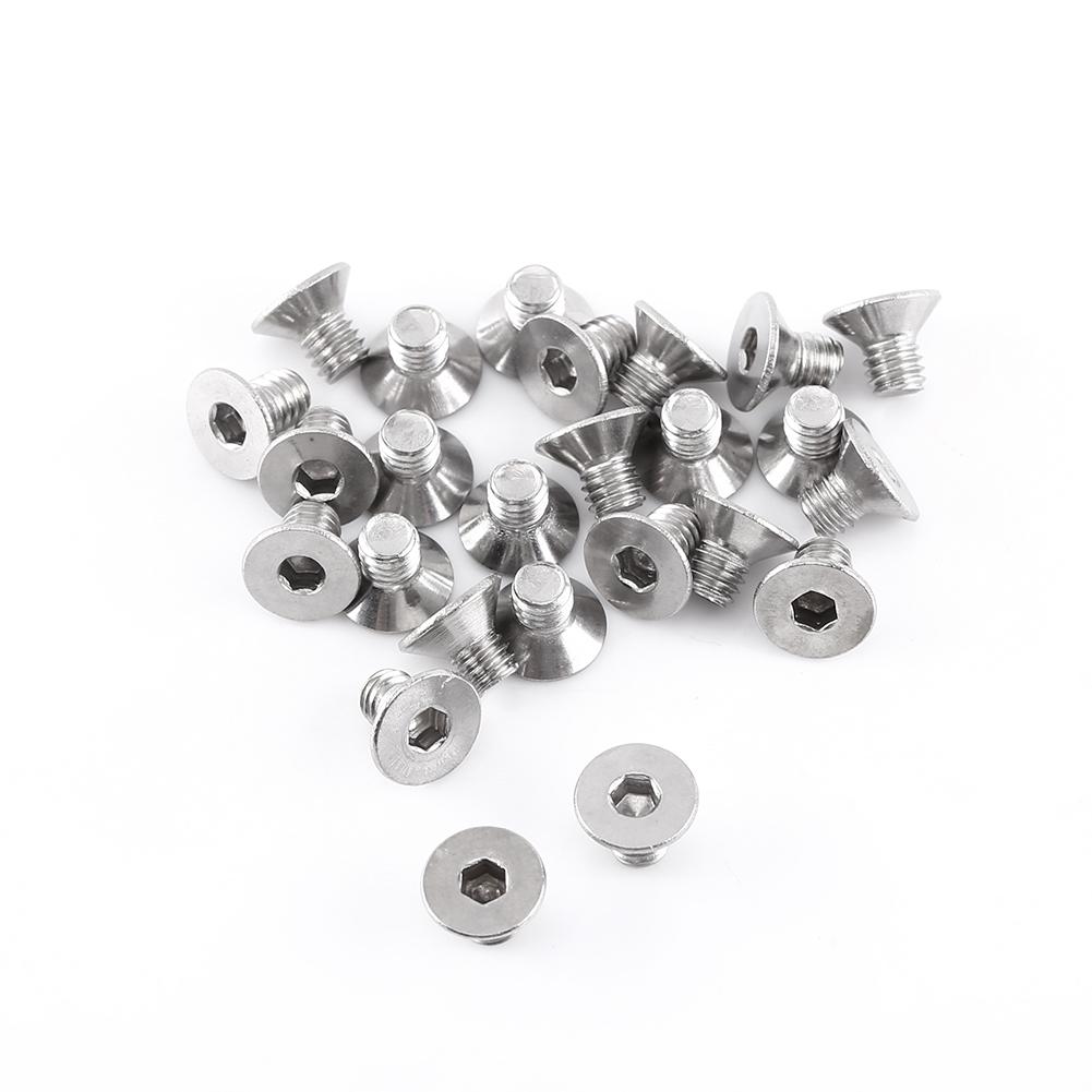 M4 A2 Stainless Steel Hex Socket Screws Bolt With Hex Nuts Assortted Set(Flat head)