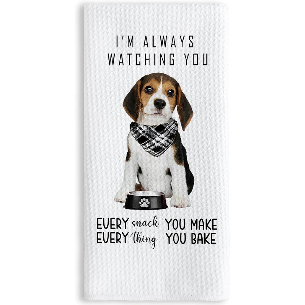 TNUW Funny Golden Retriever Kitchen Towels 16x24 Inch, Gifts for Golden Retriever Lovers Dish Tea Towels for Kitchen, Dog Mom Dad Lovers Owner Gifts