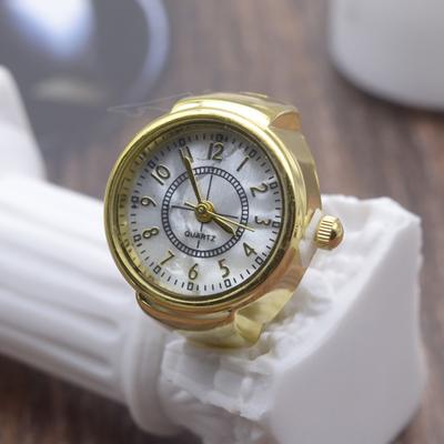 Watch Ring Decorative Clear Dial Jewelry Clock Quartz Analog Finger Ring