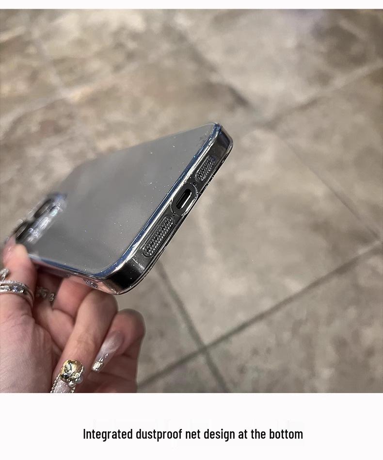 iPhone 17 Glitzer Transparent Handyhülle, Vollständige Abdeckung, Sturzschutz, Hochwertiges Gefühl, Kompatibel mit iPhone 13, 15 und 16.