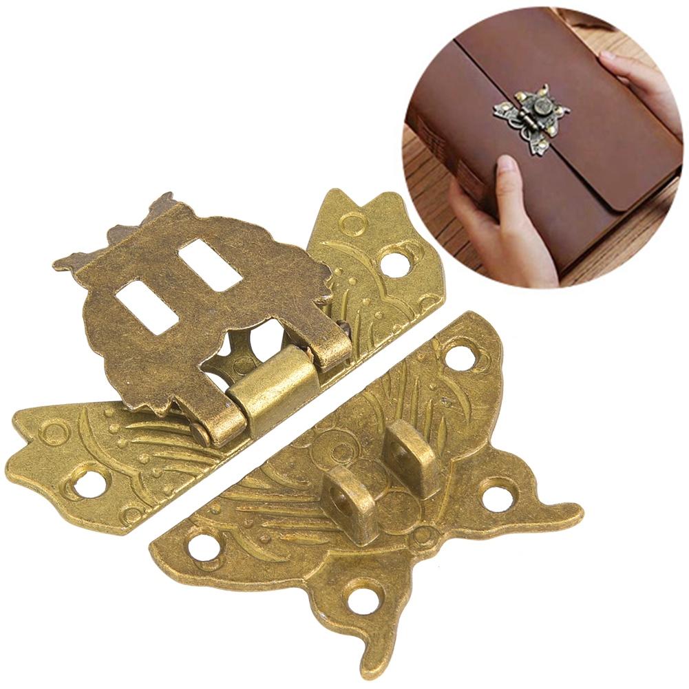 

2 шт. защелка-бабочка из цинкового сплава, защелка бронзового цвета для корпуса коробки