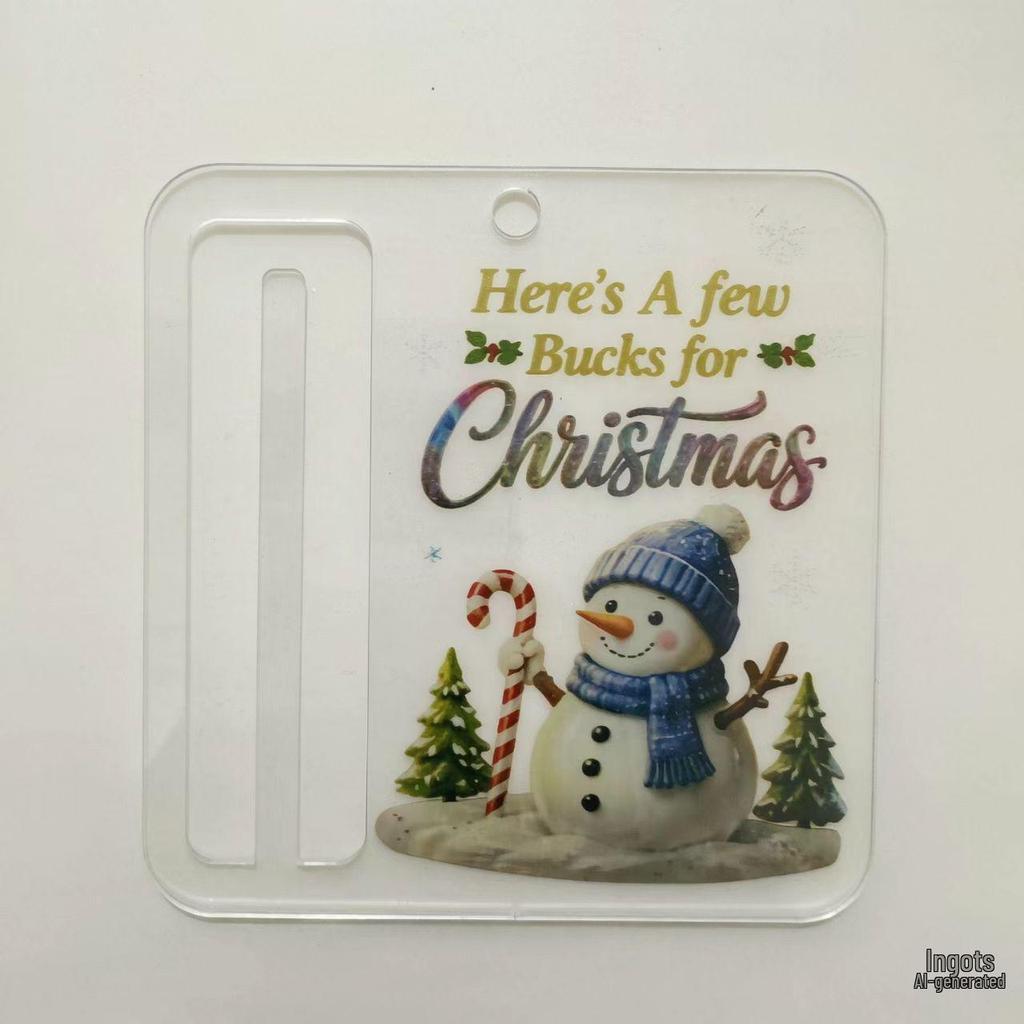 New Christmas Cash Gift Acrylic Ornament Pendant